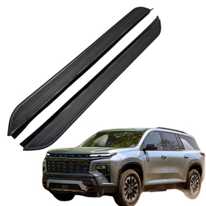 ชุดบันไดข้าง<span class=keywords><strong>รถ</strong></span>ยนต์สีดำ 2 ชิ้น/ชุด สำหรับ Chevrolet Traverse ปี 2024 2025 2026 ทำจากอลูมิเนียม ป้องกันรอยขีดข่วน - Product Image 1