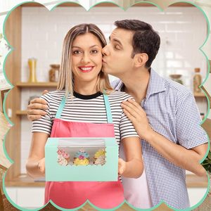 Boîtes <span class=keywords><strong>de</strong></span> boulangerie vert sauge avec fenêtre, boîtes à biscuits, contenants <span class=keywords><strong>pour</strong></span> gâteaux roulés, boîtes à donuts, emballages <span class=keywords><strong>de</strong></span> pâtisserie et <span class=keywords><strong>de</strong></span> gâteaux, sûres <span class=keywords><strong>pour</strong></span> les mariages - Product Image 4