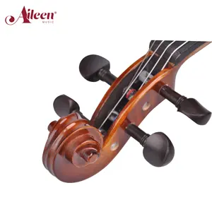Hochwertige antike Stil schöne geflammte Ebenholz Teile Student Geige (VG002-HPA)