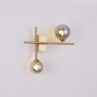 Applique Murale Moderne de Luxe en Bronze, Fer et Verre, Style Minimaliste, pour Salon, Fond de Télévision, Décoration Intérieure - Vente en Gros