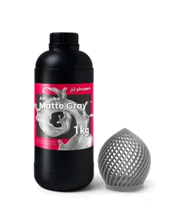 Résine synthétique de type ABS Phrozen pour impression 3D, haute précision, faible rétrécissement, gris mat, pureté 100%, 1 kg, 5 kg - Product Image 2