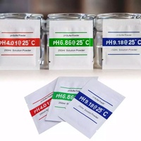 Solución de calibración del medidor de PH 4,00 pH Polvo de calibración 6,86 Solución de calibración 9,18 Solución de pH estándar Tampón