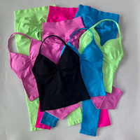 Offre Spéciale : Ensemble de Sport Sans Coutures pour Femme – Débardeurs et Leggings de Yoga Taille Haute Effet Scrunch – Tenue de Fitness et d'Entraînement – Vêtements de Sport Actifs