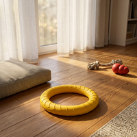 Jouet pour animaux de compagnie EVA pour chats et chiens - Balle de traction, anneau résistant aux morsures, pour le nettoyage des dents, sonore, anti-ennui