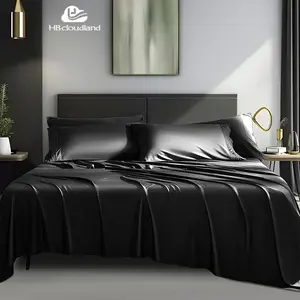 Cloudland Bộ đồ giường 4 món dệt thoi cotton 100% sang trọng cỡ King 400TC tùy chỉnh mọi mùa - Product Image 1