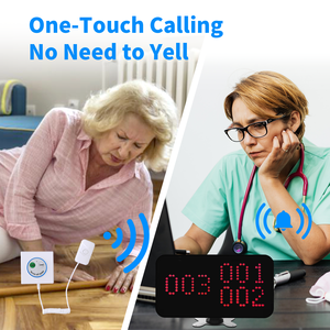 Hệ thống gọi y tá không dây với màn hình LED trung tâm & nút đầu giường, Thiết bị phân trang, bệnh viện icu chung, dễ dàng cài đặt - Product Image 3