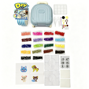 Perles en plastique non toxiques 5 mm, 18 couleurs, 2700 pièces, petites particules, perles à repasser DIY <span class=keywords><strong>Hama</strong></span>, art pixel, jouet fait main pour cadeau - Product Image 4