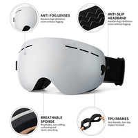 Lunettes de ski pour enfants personnalisées par le fabricant, protection UV400, lunettes de sport polarisées pour le ski, lunettes de neige pour enfants, lunettes de snowboard