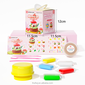 Boîte <span class=keywords><strong>à</strong></span> musique en argile autodurcissante ultra-légère en forme de <span class=keywords><strong>maison</strong></span> champignon, cadeau artisanal DIY fait main pour enfants - Grande Vente - Product Image 2
