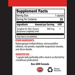 Suplemento de Extracto de Planta de Tongkat Ali de Alta Calidad para Adultos, Mejora la Resistencia, 30 Cápsulas de Tongkat Ali para Hombres - Product Image 5