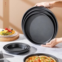 Excellentes plaques de cuisson rondes double face en acier au carbone antiadhésives pour gâteaux et pizzas, pour la restauration industrielle