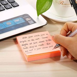 100 Sheets Multicolor Fluorescent Paper Sticky Notes Assorted Bright Adhesive <b>Memo</b> <b>Pads</b> Office School Stationery Note Taking - Product Image 5