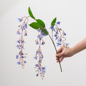 ดอกมะลิประดิษฐ์แบบกิ่งเดี่ยวสีฟ้า CallaFloral สำหรับตกแต่งภายใน งานแต่งงาน สไตล์ INS - Product Image 1