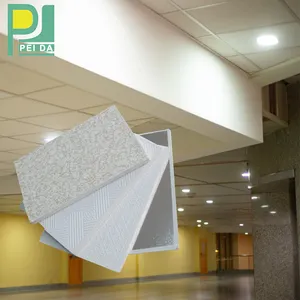 Exportação de placas de gesso revestidas de PVC suspensas para materiais de construção com corte avançado
