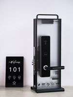 Cerradura de Puerta de Aluminio de Alta Seguridad, Nueva, para Hotel, con Tarjeta de Llave Dorada y Plateada, Aleación de Aluminio, Barata, Venta al por Mayor en China