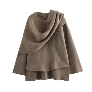 Veste d'hiver pour femme, style vintage, longueur normale, tricotée, imperméable, écologique, coupe-vent, fermeture à un bouton, polyester - Product Image 2