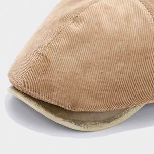 Nouveau Chapeau Gavroche Rétro en Velours Côtelé Réglable pour Femme et Homme, Style Coréen, Mode Automne Hiver - Product Image 3