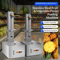 Automatische roestvrijstalen ananas- en mangoschilmachine, hoge kwaliteit citroen- en mangoschilmachine