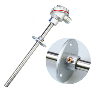 WZP-330 PT100 bạch kim thermistor với di chuyển mặt bích k-loại cảm biến nhiệt độ thăm dò, đường kính 16*300 mét - Product Image 1