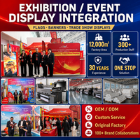 Bannerking - Soporte de Exhibición de Tela Tensada con Acabado Brillante, Portátil, para Ferias Comerciales, de Acero Inoxidable y Aluminio