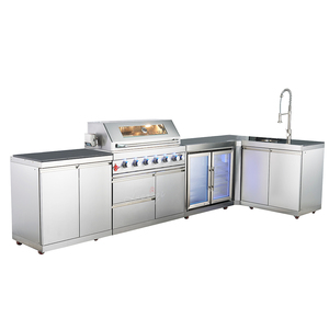 Professional Premium Portable Stainless Steel LPG <strong>Gas</strong> Grill <strong>6</strong> <strong>Burners</strong> 90000BTU Modern Korean Style Outdoor <strong>BBQ</strong> Kitchen Equipment - Product Image 4