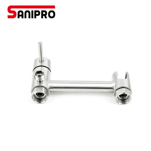 Латунный скрытый смеситель для унитаза SANIPRO, кран для биде с горячей и холодной водой, матовый никелевый ручной распылитель для ванной комнаты, биде - Product Image 3