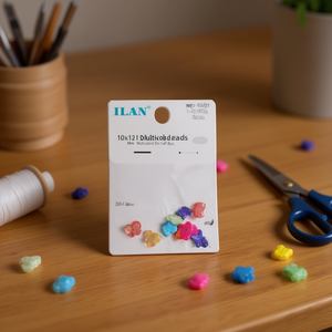 Perline di conchiglia Ilan 10x12 mm multicolori per artigianato fai da te 8 pezzi - Product Image 2