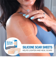 Aplatit et adoucit les cicatrices résultant d'une chirurgie Section C de la chirurgie feuilles de cicatrices en Silicone