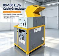 Granulateur de fil de cuivre compact 80-100 kg/h, broyeur séparateur de câbles usagés à sec écologique pour la maison et les petites entreprises