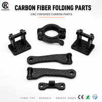 Modules de boîtier articulés en fibre de carbone forgée, usinés CNC, étanches, de précision, sur mesure OEM pour bras de robot/aile en fibre de carbone