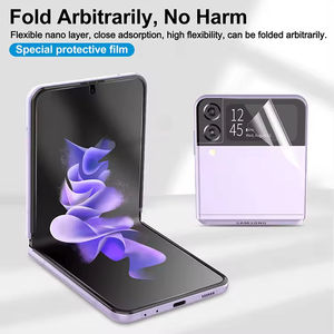 Protector de Pantalla de Hidrogel TPU Transparente Premium Personalizado de Fábrica, Antiarañazos, para Teléfono Móvil Samsung Galaxy Z Flip 6 7 8 - Product Image 3