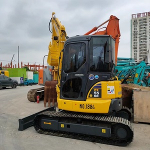 Les machines de KOMATSU de ferme ont utilisé la mini excavatrice PC55 à Changhaï à vendre/excavatrice utilisée de KOMATSU PC55mr fabriquée au JAPON - Product Image 5