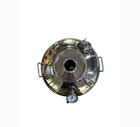 Cuve de brassage sanitaire 100L en acier inoxydable poli miroir, chaudière de distillation monocouche avec jauge de niveau, réservoir de stockage 26 gallons pour whisky et vodka