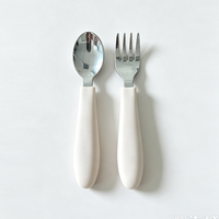 Ensemble bol et assiette pour bébé en acier inoxydable 304 à double paroi, base d'aspiration en silicone, cuillère et fourchette incluses, ensemble d'alimentation pour enfants de qualité alimentaire