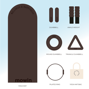 Mowin 2024 yeni tasarım ayak bileği ağırlığı Pilates aksesuarları toptan Fitness salonu silikon dambıl için Pilates - Product Image 1