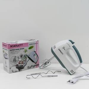 เครื่องตีไข่ไฟฟ้าแบบมือถือ Scarlett 7 ระดับความเร็ว สำหรับทำขนมเค้กและผสมแป้ง - Product Image 1