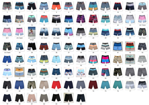 Shorts de surf pour hommes, design personnalisé, tissu extensible 4 directions, motif floral, grande taille, respirant, vente en gros - Product Image 3