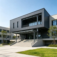 Estructura de Acero Metálico Galvanizado para Construcción de Bibliotecas, Económica, Venta al por Mayor, Directo de Fábrica en China, de Múltiples Pisos, de Instalación Rápida