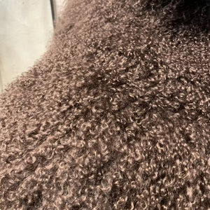 <span class=keywords><strong>Cappotto</strong></span> Invernale da Donna con Soffice Collo in Pelliccia, Morbido <span class=keywords><strong>Cappotto</strong></span> in Pelliccia di Agnello <span class=keywords><strong>Marrone</strong></span> <span class=keywords><strong>Scuro</strong></span>, Pellicce Mongole - Product Image 5