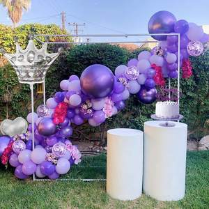 Compleanno globos Garland Arch Kit decorazione per feste palloncino da sposa viola palloncini da parete garlande feliz cumpleanos balloon maker - Product Image 3