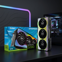 Nouvelle carte graphique de bureau PALIT RTX 5090 GameRock OC 32G GDDR7 2527 MHz 28 Gbps PCIe 5.0 512 bits avec ventilateur ARGB MXM 2025