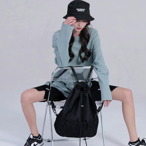 Thể dục du lịch giày ngăn phòng tập thể dục Ba lô không thấm nước vải thô Túi thể thao dây kéo Ba lô - Product Image 6