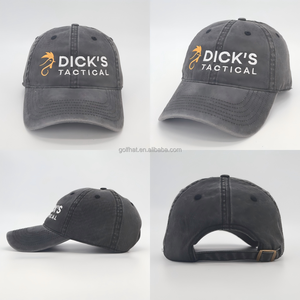 Casquette de baseball OEM brodée personnalisée, style Dad Cap, avec logo brodé, effet vieilli et délavé, 6 panneaux, gorras - Product Image 3