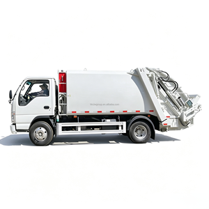 Camion compacteur de déchets 100P 4x2 120HP 5cbm 5m3 avec chargeur arrière hydraulique pour la collecte des déchets - Product Image 1
