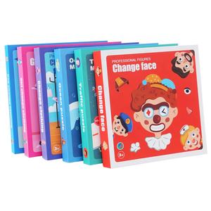 Rompecabezas magnético de alta calidad, figura de vestir de dibujos animados, Juegos de Cambio de ropa, libros interactivos, juguetes educativos - Product Image 5