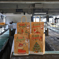 Sacs Cadeaux de Noël en Carton Laminé avec Ruban, Vente Directe Usine Wins Flying, Livraison Spéciale