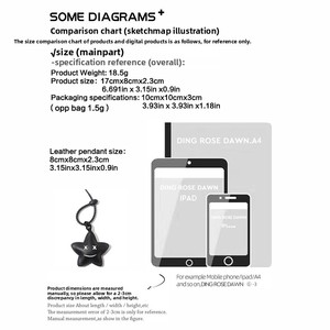 Piccolo Ciondolo Portachiavi in Vera Pelle <span class=keywords><strong>Nera</strong></span> Stile Punk con Dettagli in Lega, Design Creativo e Accattivante, Bestseller Transfrontaliero per E-commerce - Product Image 2