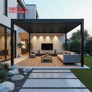 Гм с жалюзи, терраса на крыше, балкон, сад, патио, открытый внутренний дворик, сад, крыша, беседка с жалюзи, наружная крыша, патио, алюминиевая беседка - Product Image 2