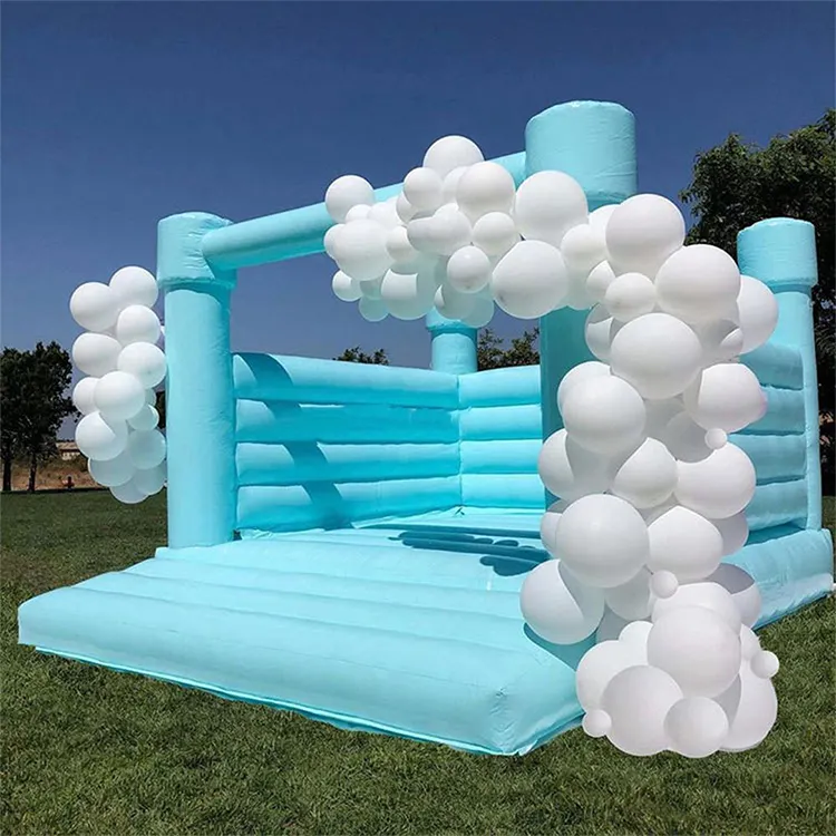 Cama de salto inflável castelo da festa de casamento