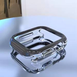 Funda colorida de TPU para Apple Watch Ultra 2 49mm 45mm PC cubierta parachoques protectora carcasa transparente para Apple Watch 9 <span class=keywords><strong>8</strong></span> 7 6 5 cubierta - Product Image 3